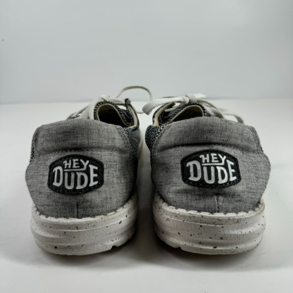 HEYDUDE Wendy Sox Women's US 9 Dark Grey Knit Casual Comfort Slip-On Moc Loafers - Picture 4 of 16